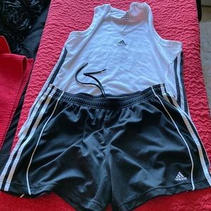 Adidas jogging short and tank top